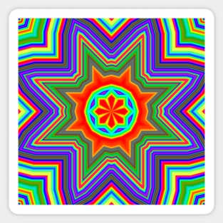 Trippy Psychedelic Acid Designs LSD Sticker